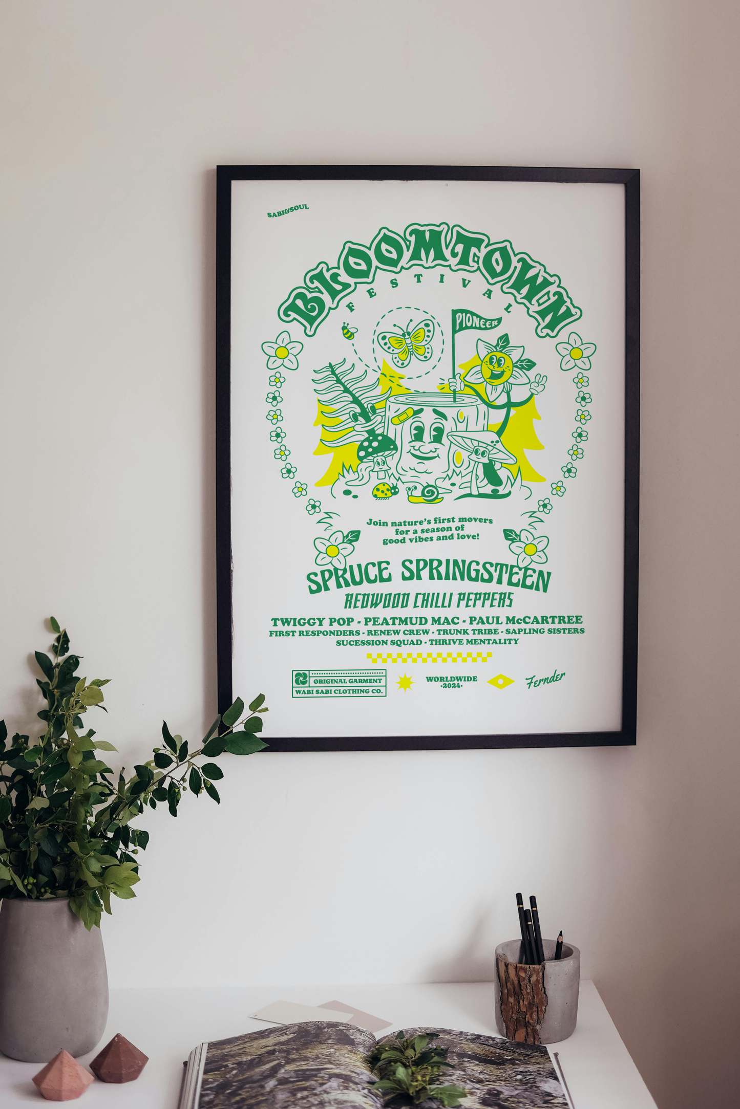 Bloomtown A3 Print